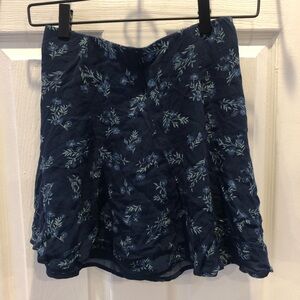 Floral Blue Skirt American Eagle  S
